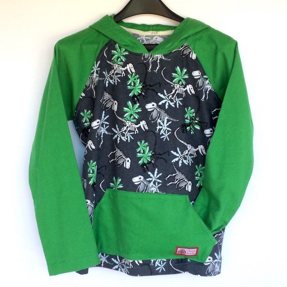 Dinosaur Fossils Flüdie (Flannel Hoodie)